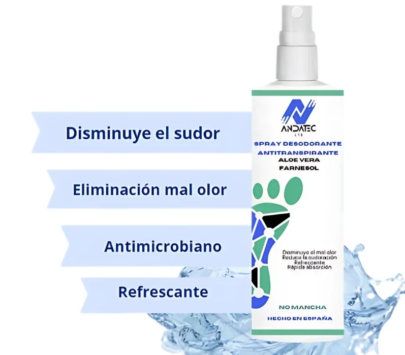 Spray Desodorante Antitranspirante de Andatec Lab