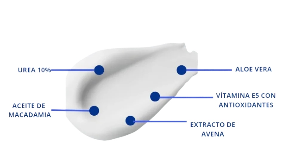 Ingredientes de la Crema Hidratante con Urea 10%