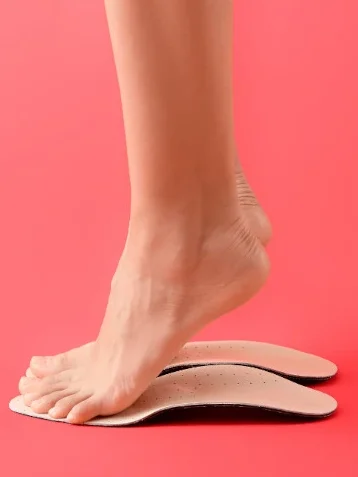 Pies cómodos con sus plantillas